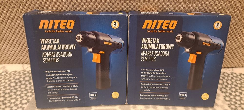 Nowy Wkrętak Akumulatorowy 8 V Niteo