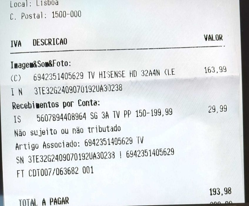 Vendo Smart TV Hisense 32" (Em Garantia até 09/2029) ***URGENTE***