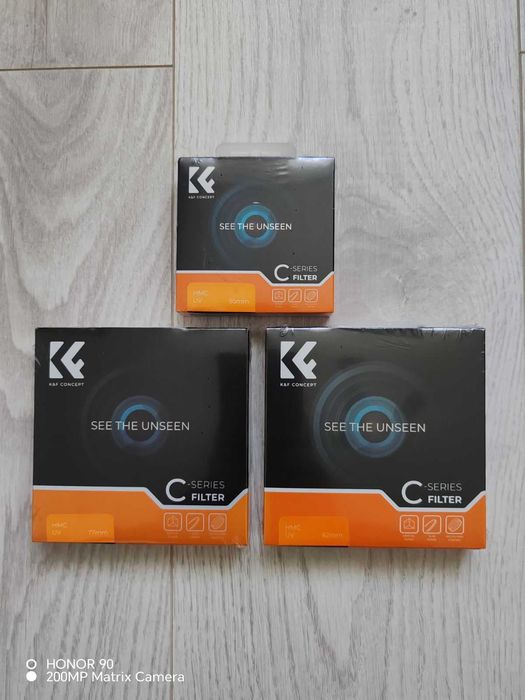 Захисний УФ світлофільтр K&F Concept Nano-C HMC UV 55мм, 77мм, 82мм
