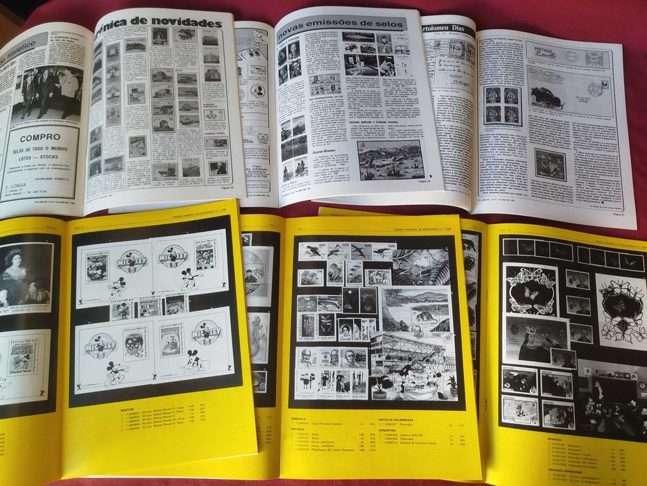 FN Filatelia Numismática - 15 Revistas dos Anos 80
