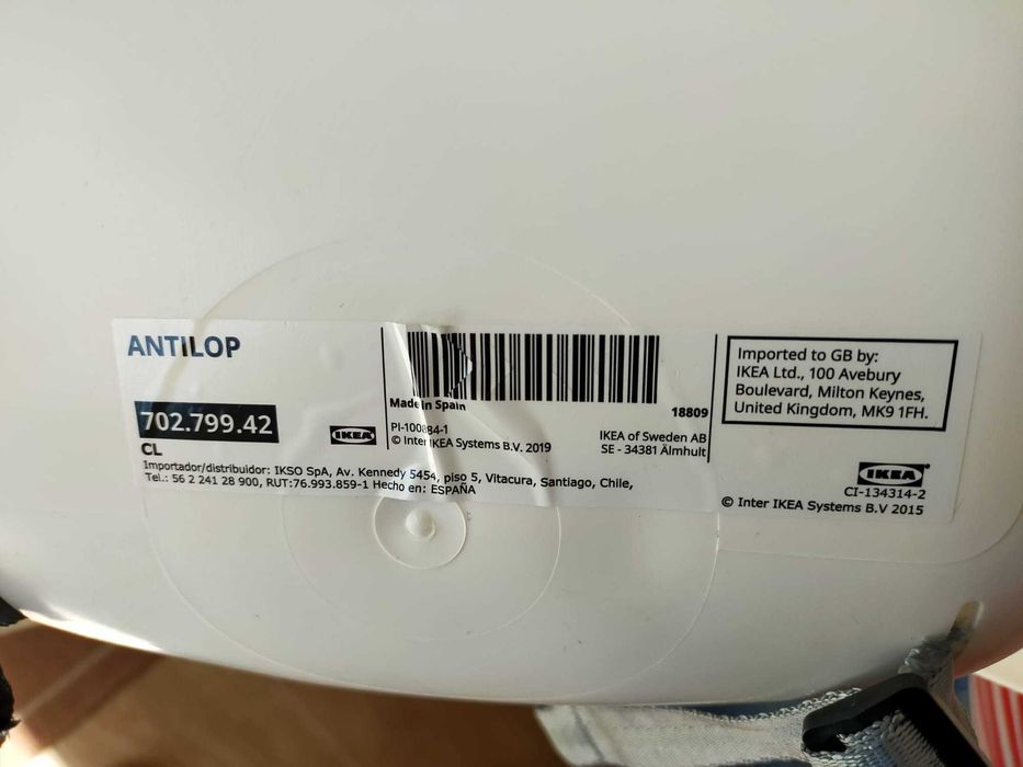Cadeira alta com tabuleiro Antilop (IKEA)