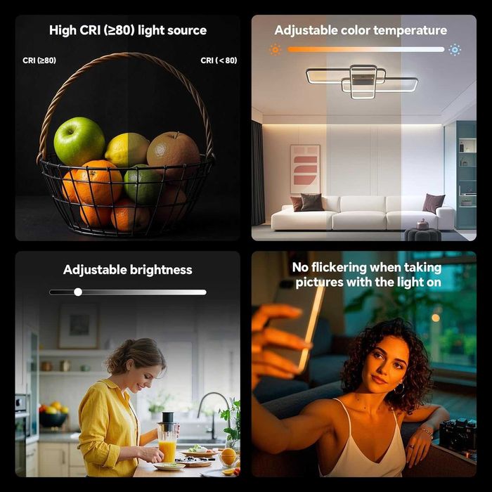 Розумний світлодіодний стельовий світильник BAYHT, 70 Вт 5600 лм