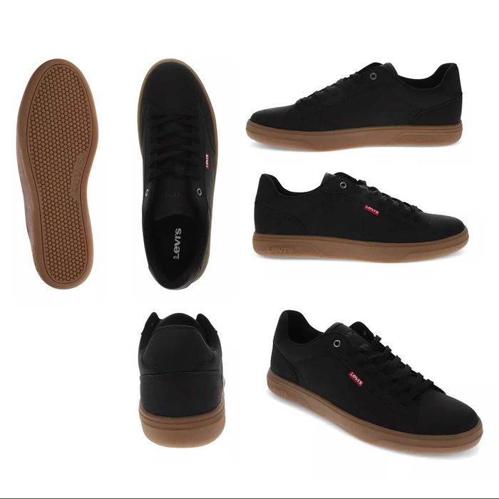 Levi's Men's Carter NB Faux Leather Lace-Up Sneakers