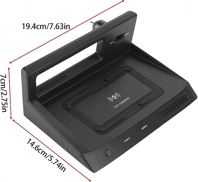 Ładowarka samochodowa indukcyjna QI do telefonu VW Tiguan 2016, 2021 t