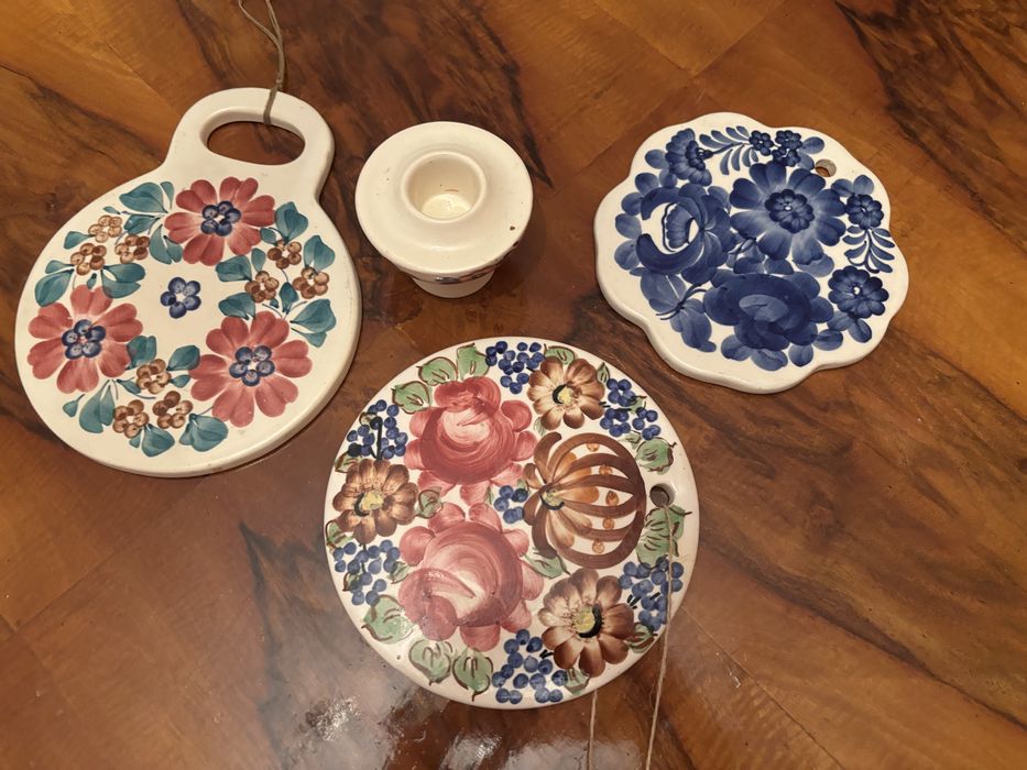 3 fajansowe deseczki