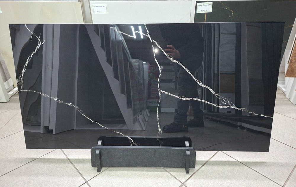 Czarny gres polerowany Spider Black 60x120 Gat I | IDEALNY DO KUCHNI