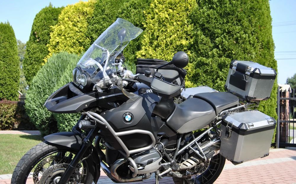BMW Adventure R1200GS 2013r. 3x KUFRY !!! triple black ESA ABS GSA adventure r1200