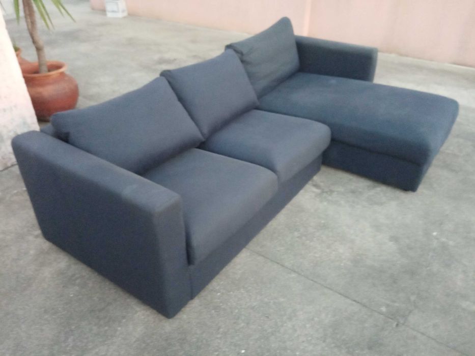 sofá azul chej long