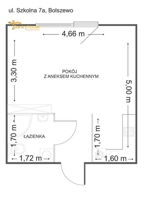 Kawalerka w spokojnej okolicy