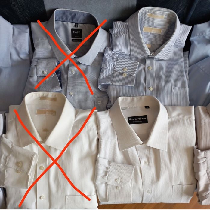 Фирменные рубашки известных брендов большого размера, ворот 45-46