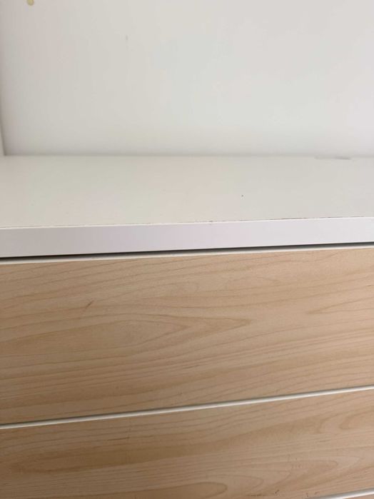 SMÅSTAD Cama alta, branco branco/com secretária c/4 gavetas, 90x200 cm