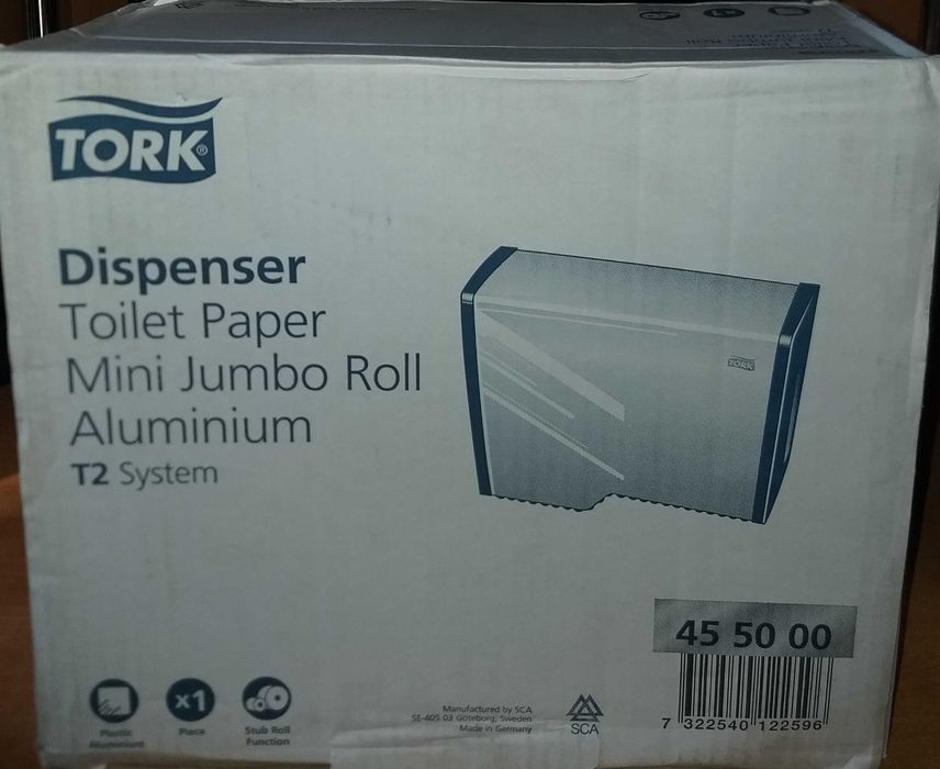 Диспенсер для туалетной бумаги. алюминий.455000 ТОРК новый