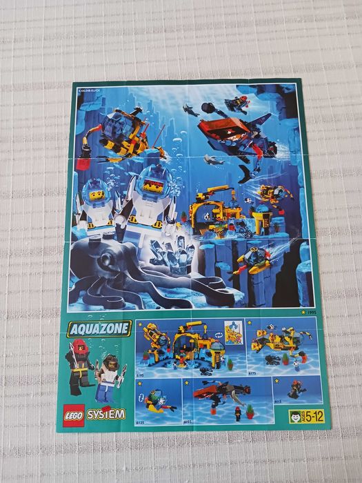 Plakat reklamujący zestawy klocków Lego Aquazone i inne, 1995 (III-ci)