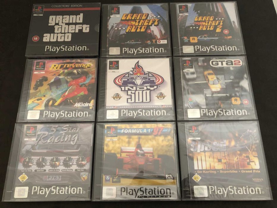 Jogos NOVO / SELADO PS1 PSX Playstation GTA Grand Theft Auto, Indy 500
