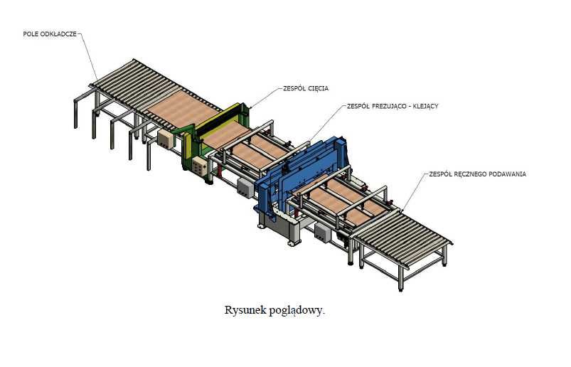 Linia do łączenia sklejki / płyt FAMAD  rok 2020 jak NOWA