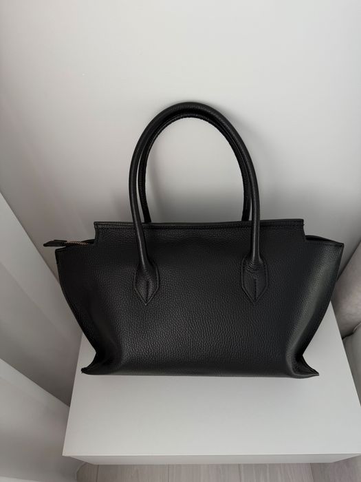 шкіряна сумка у стилі Hermes Birkin