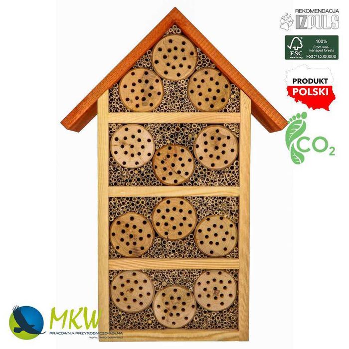 Hotel de insectos modelo hotel para abeja albañil MKW pequeño