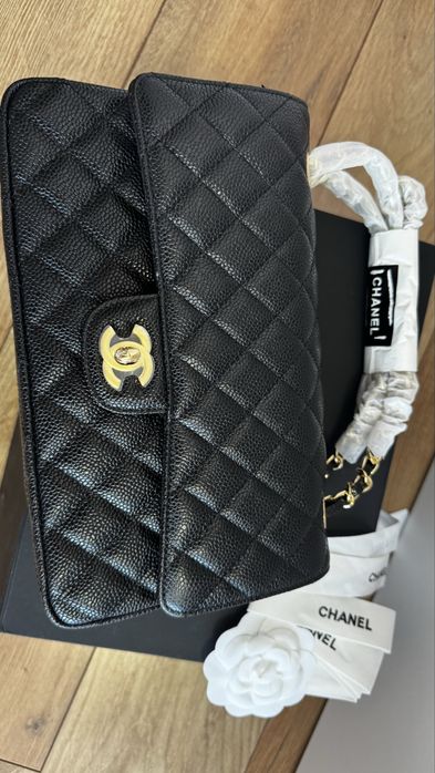 Сумка шкіра ікра в стилі Chanel 1:1