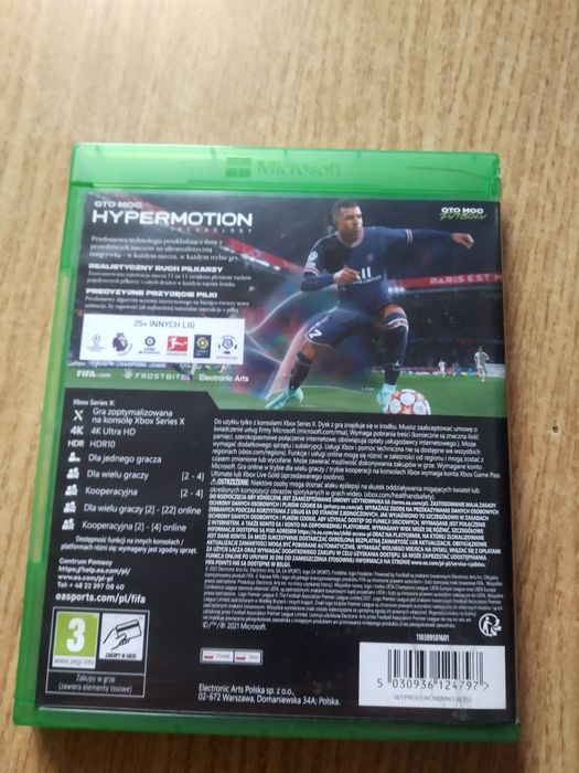 Xbox one Fifa 22 stan świetny:) gra 10/10