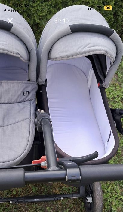 Wózek bliźniaczy TFK Duo 3w1