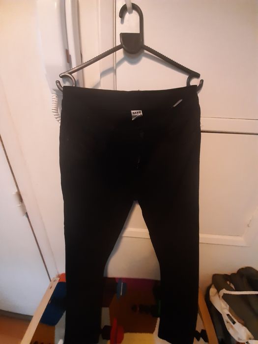 Calças tipo jeans ganga/algodão