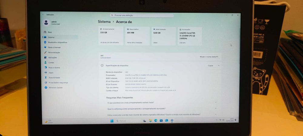 Portátil/Laptop Dell Latitude e6420