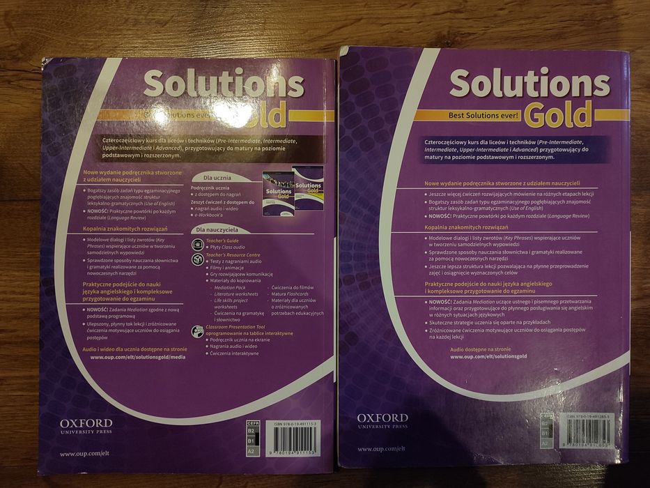 Solutions Gold Intermediate + Workbook