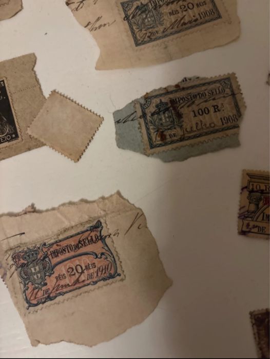 Selos antigos com mais de 100 anos