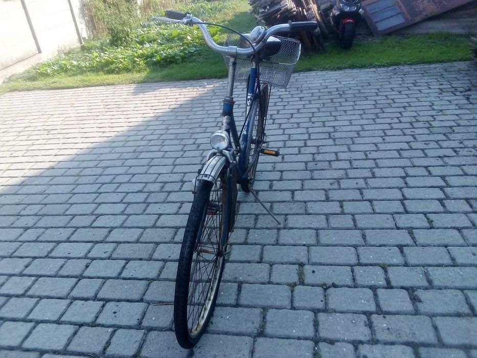 Rower miejski niebieski damka