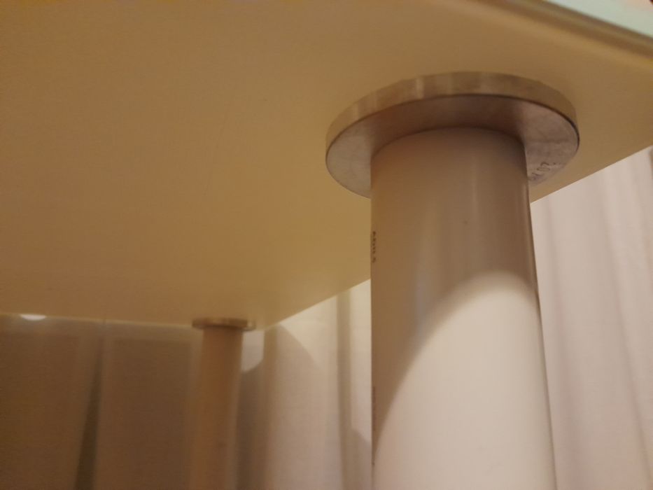 Secretária IKEA Glasholm em vidro temperado 100x52cm com 4 pés ADILS