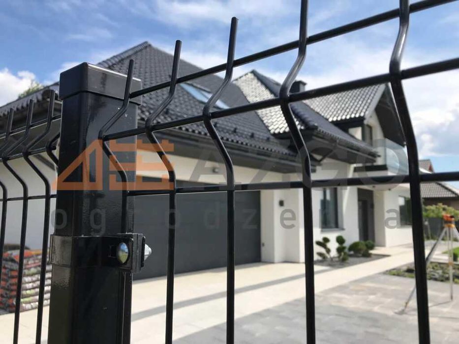 Ogrodzenie panelowe Panel 1,23 3D 1,53 2D 4mm antracyt słup płyta