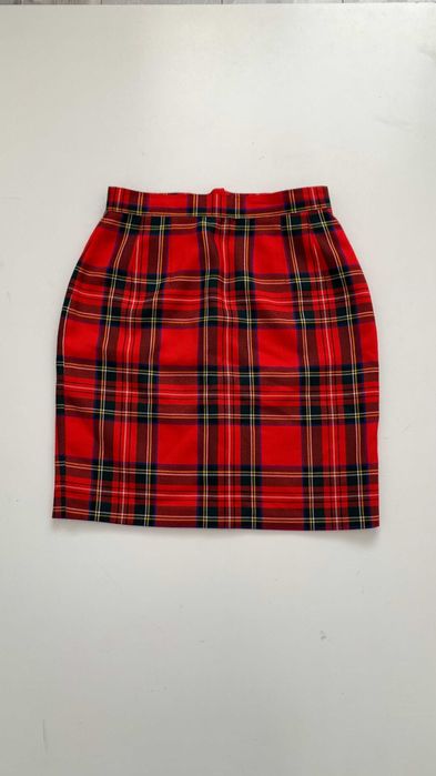 Вінтажна шерстяна спідниця в клітинку Jean Paul Femme 1952