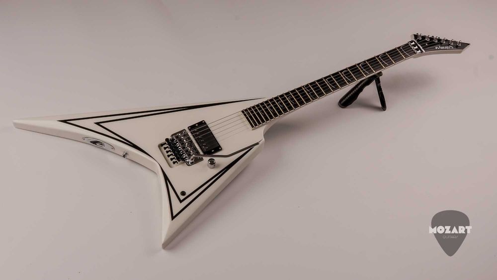 EDWARDS E-ALEXI SCYTHE Alexi Laiho Signature - White with Black Pin Stripe - Made in Japan
