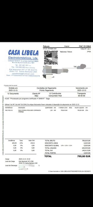 Robô de Cozinha NOVO 3 Anos de Garantia Moulinex