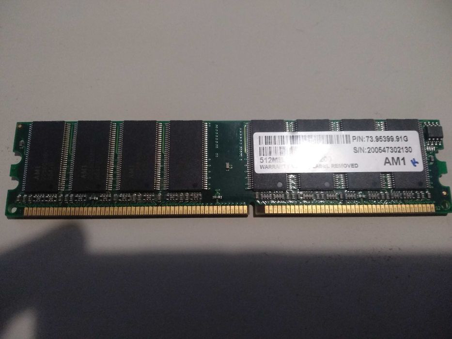 Продам оперативную память DDR1 PC3200 (512Mb, 256Mb, 128Mb)