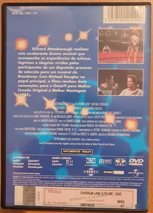 Filme DVD original «Chorus Line - O Filme»