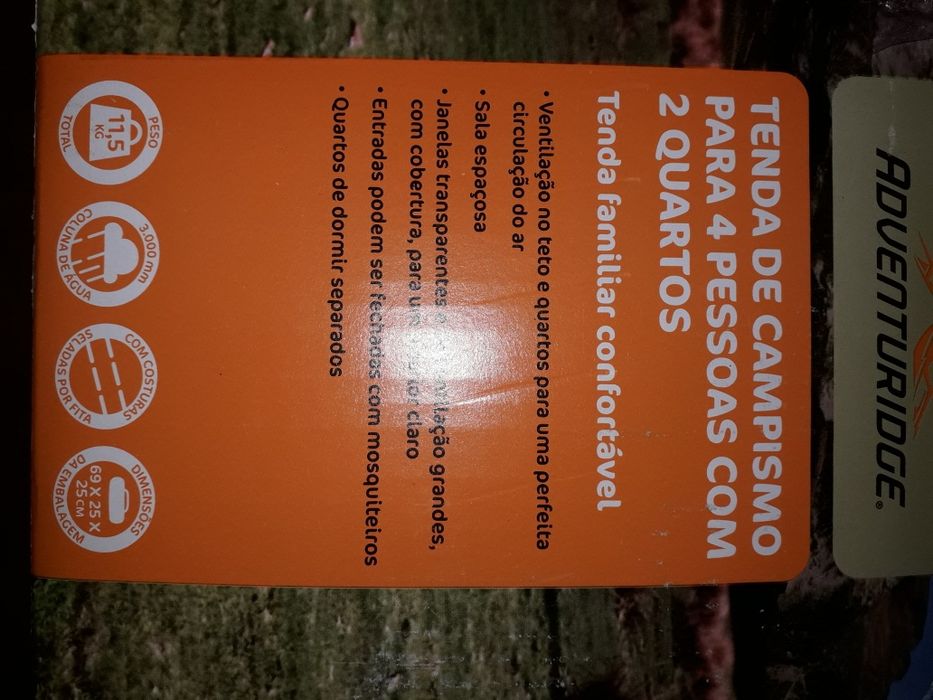 Tenda campismo 4 pessoas