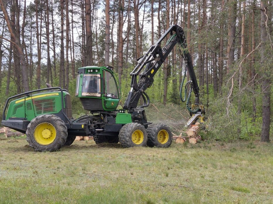 Mulczer Leśny, wycinka drzew.  Mulczer wgłębny Usługa rębakiem. Zwyżka