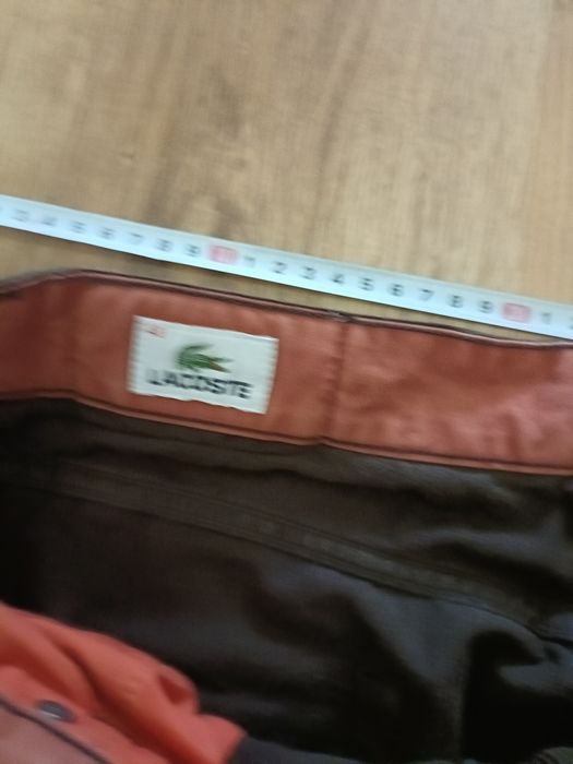 Spodnie Lacoste xl 48 jeansy Struksy brązowe L