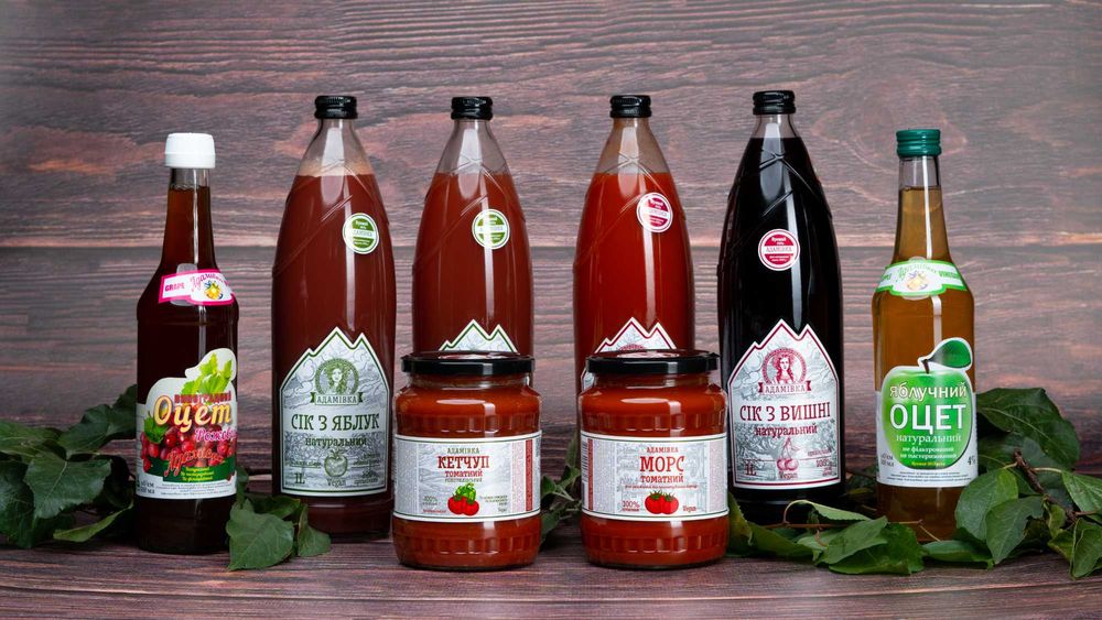 Оцет яблучний АДАМІВКА 1000 мл - економія 40 % 160 грн пляшка 1 літр