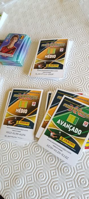 Cartas futebol diferentes coleções