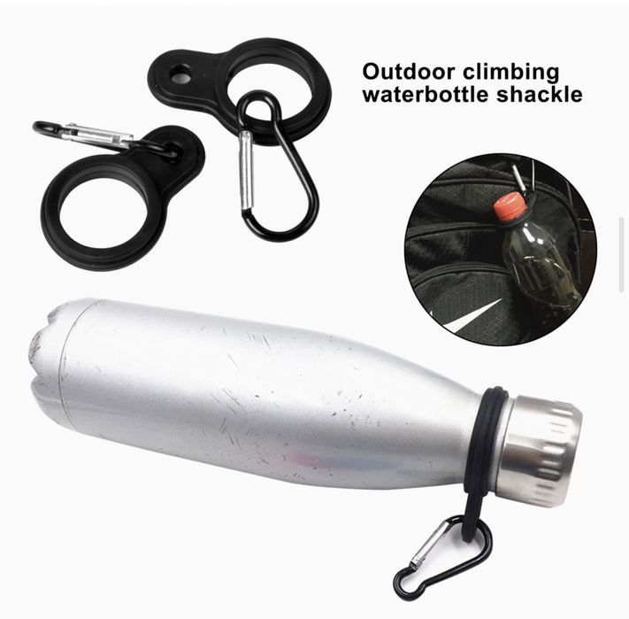 Aro de silicone para garrafas com Mosquetão