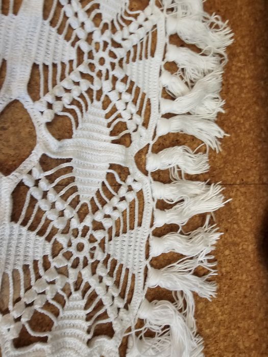 Colcha de cama de casal em croché