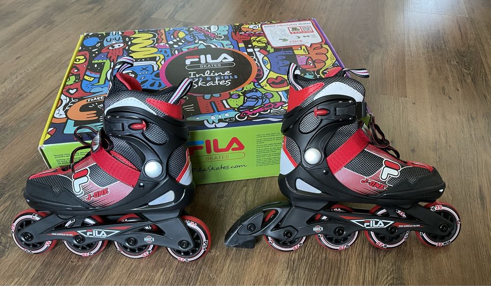 Rolki Fila Junior r. 32-36 raz użyte