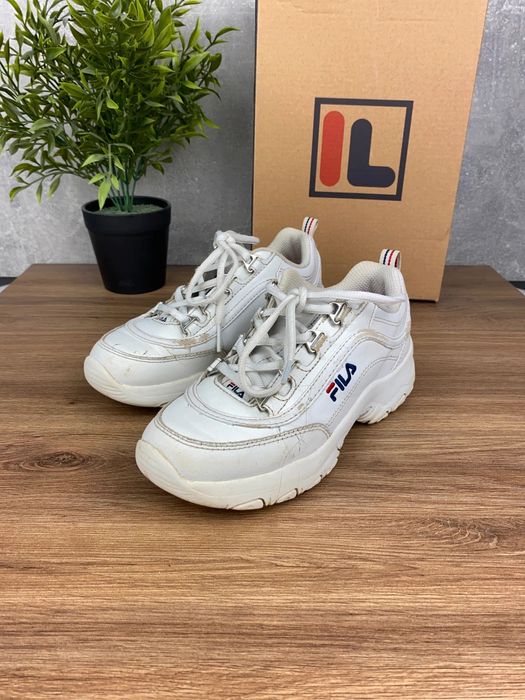 Buty Fila Strada Low r. 33 - białe sneakersy dziecięce