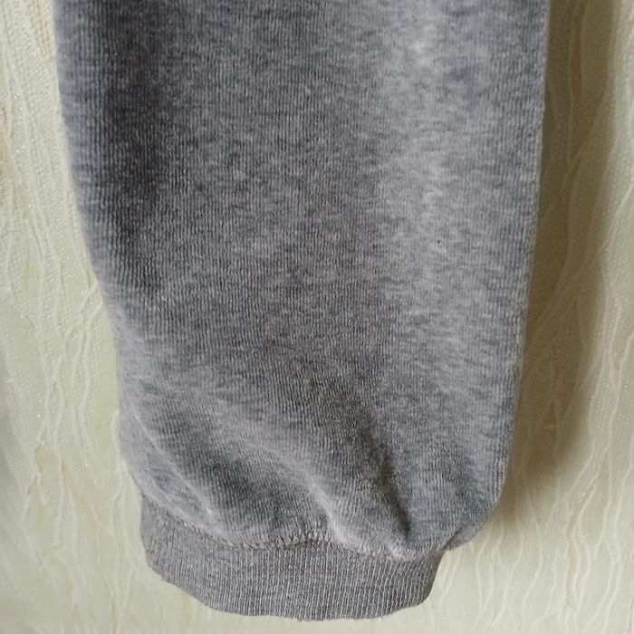 Штани велюрові розмір L сірий меланж на резинці