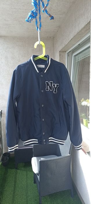 Kurtka H&M przejściowa bomberka baseballowa 146/152