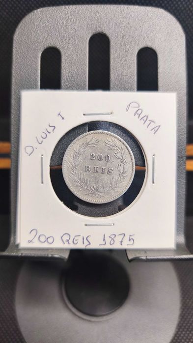 Moeda 200 Reis D.Luis I 1875