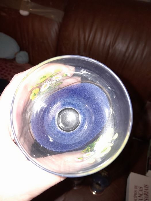 Copos vintage pintados à mão