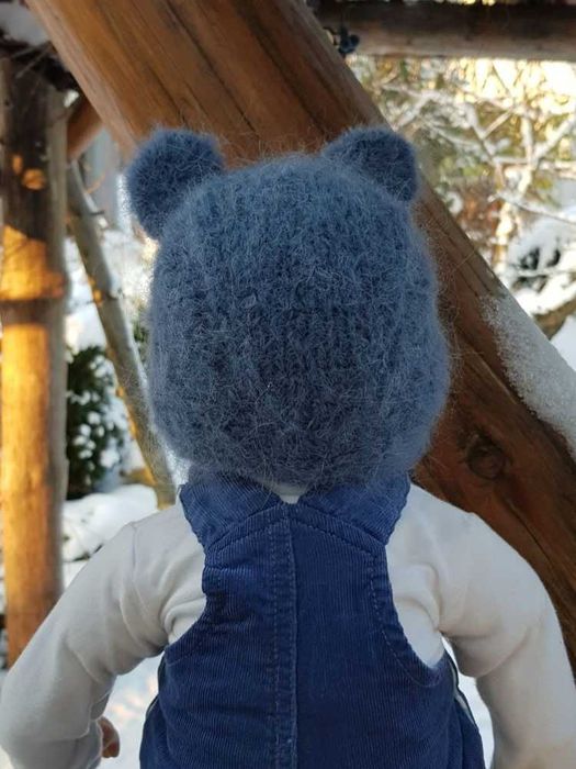 Czapka Miś jeans 50/52 PROMOCJA